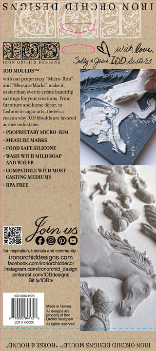 Horse & Hound 6x10 IOD Decor Moulds™