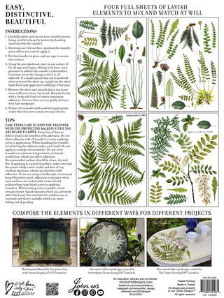 IOD Fronds Botanical Transfer™