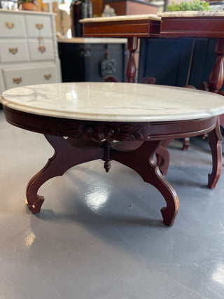 Italian Marble Oval Coffee Table