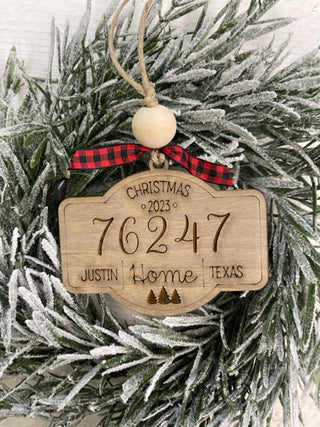 Zip Code Ornament