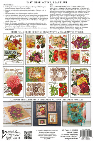 Seed Catalogue IOD Transfer