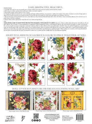 Wall Flower IOD Transfer 12x16 Pad™