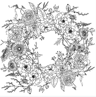 Winter's Song Wreath IOD Transfer