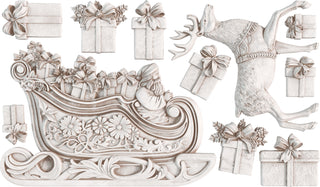 New - Santa's Sleigh 6x10 IOD Decor Moulds™