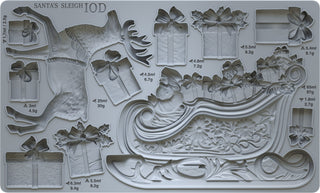 New - Santa's Sleigh 6x10 IOD Decor Moulds™