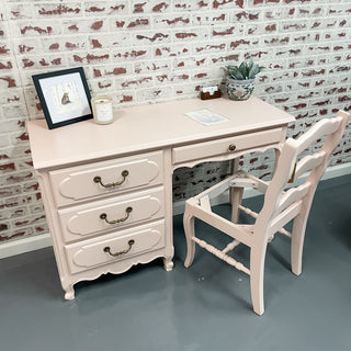 Pink Desk w/chair (choose your fabric)