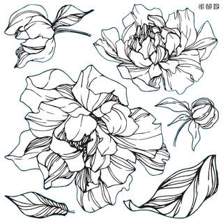 Peonies IOD Decor Stamp™