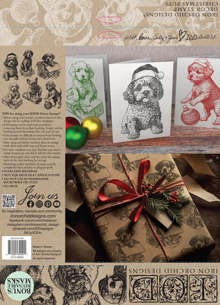 Christmas Pups IOD Decor Stamp™