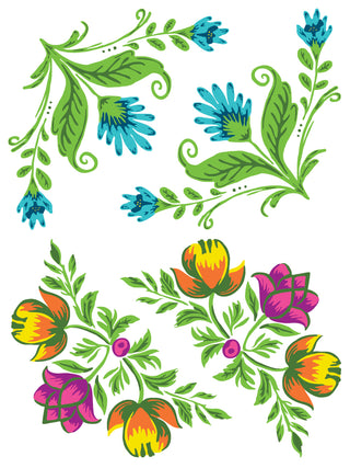 Vida Flora IOD Paint Inlay 12x16 Pad™