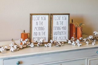 I Love You in the Morning (set of 2)